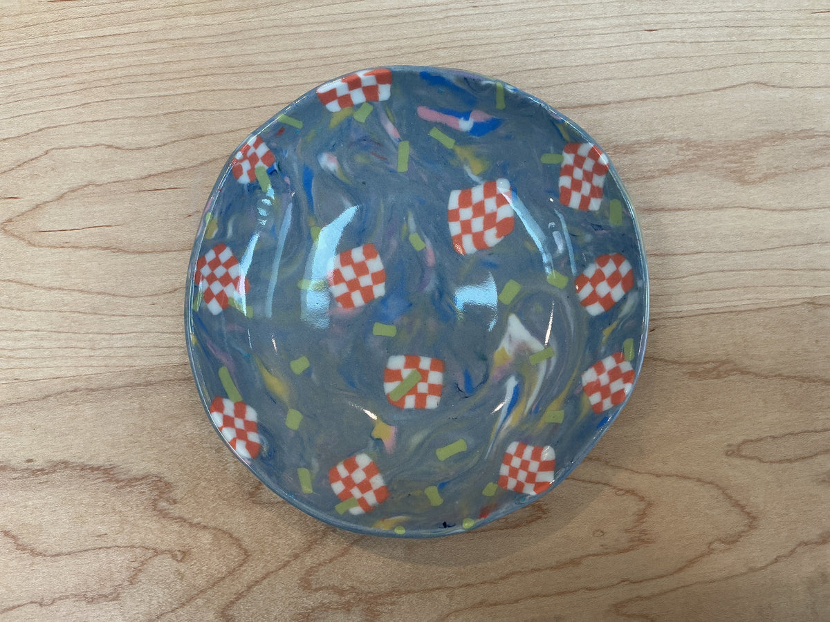 Victoria Rickson Small Bowl Floating Checkers
