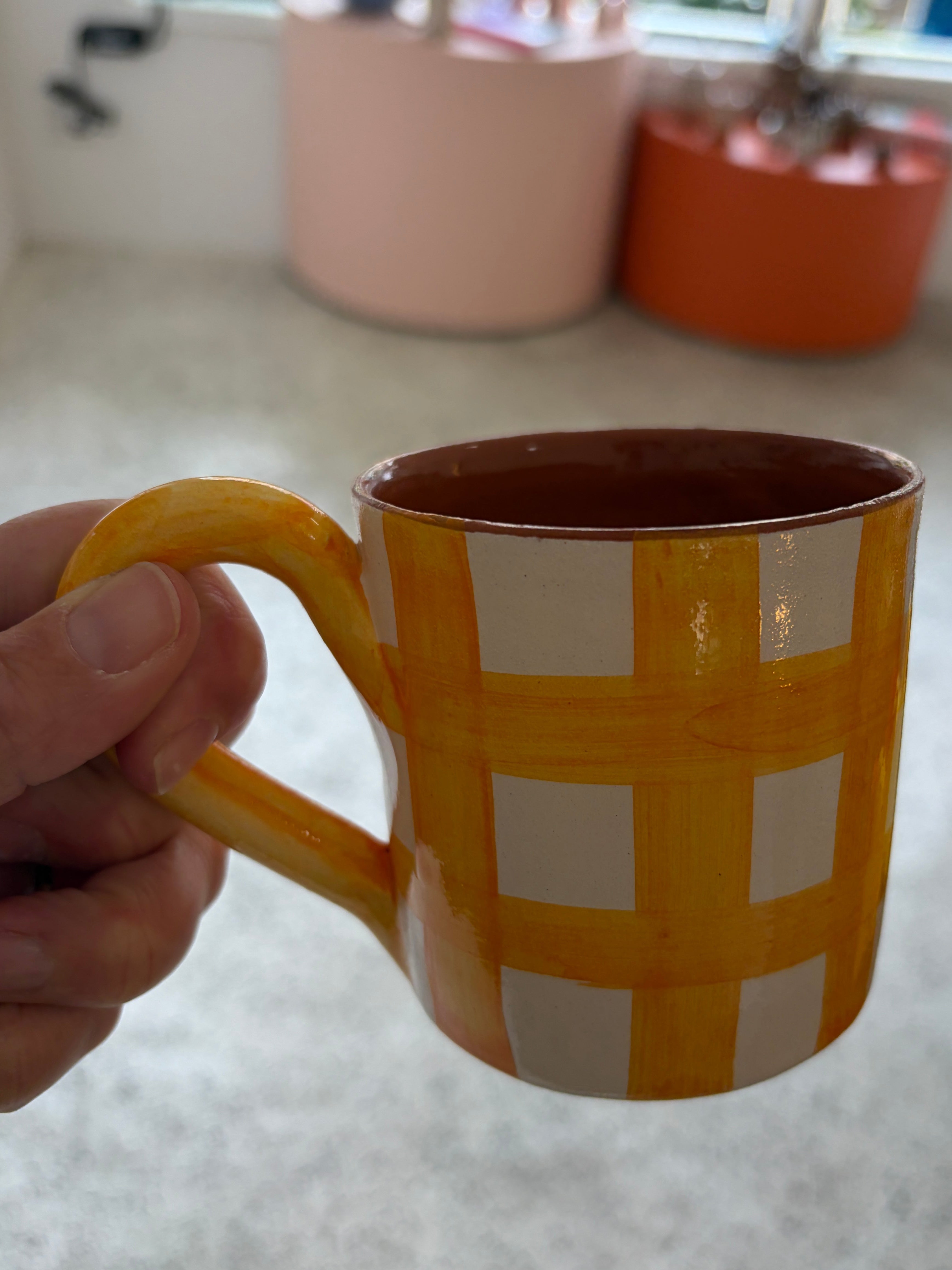 Casa Cubista Grid Mug Yellow