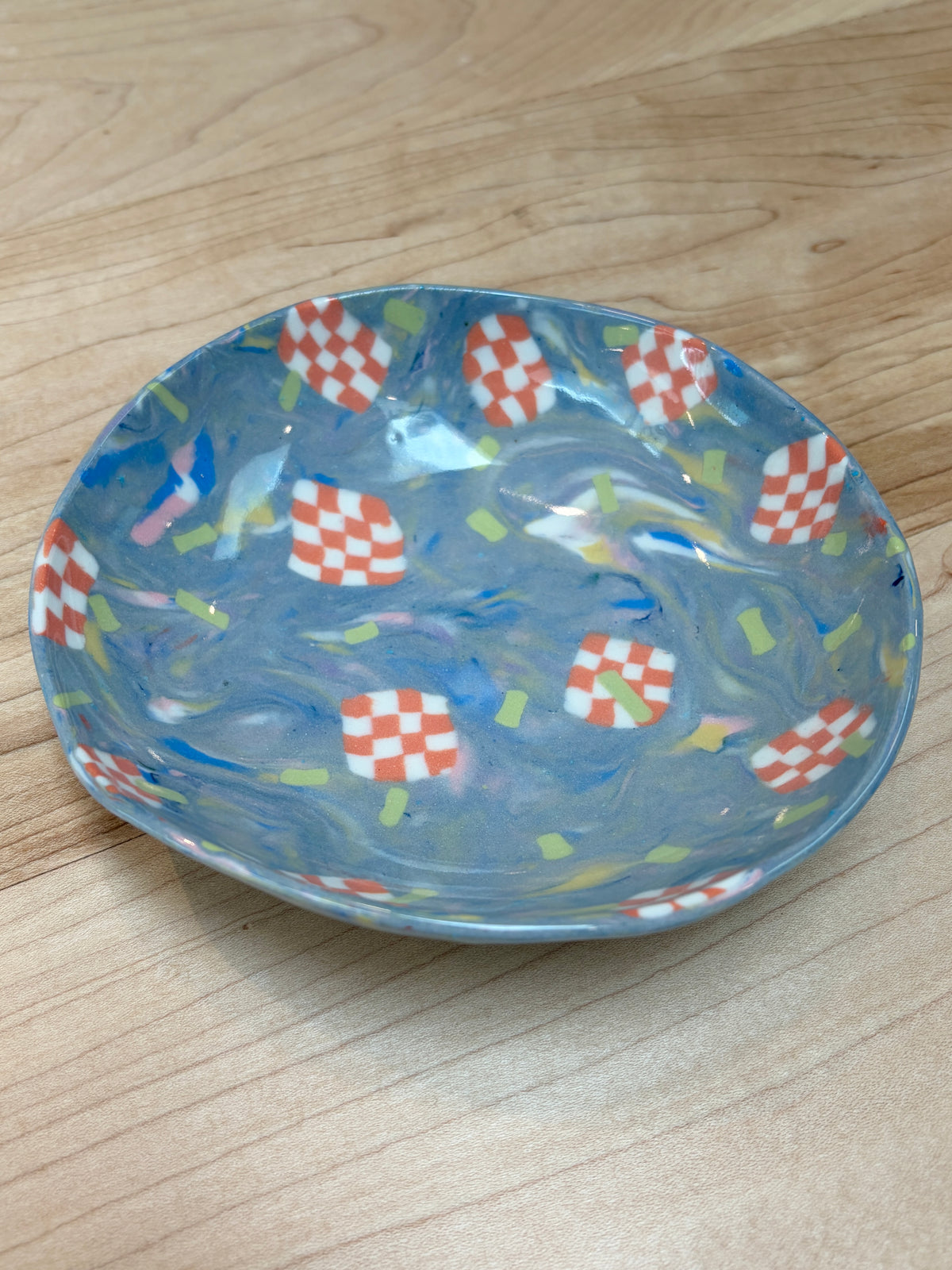 Victoria Rickson Small Bowl Floating Checkers