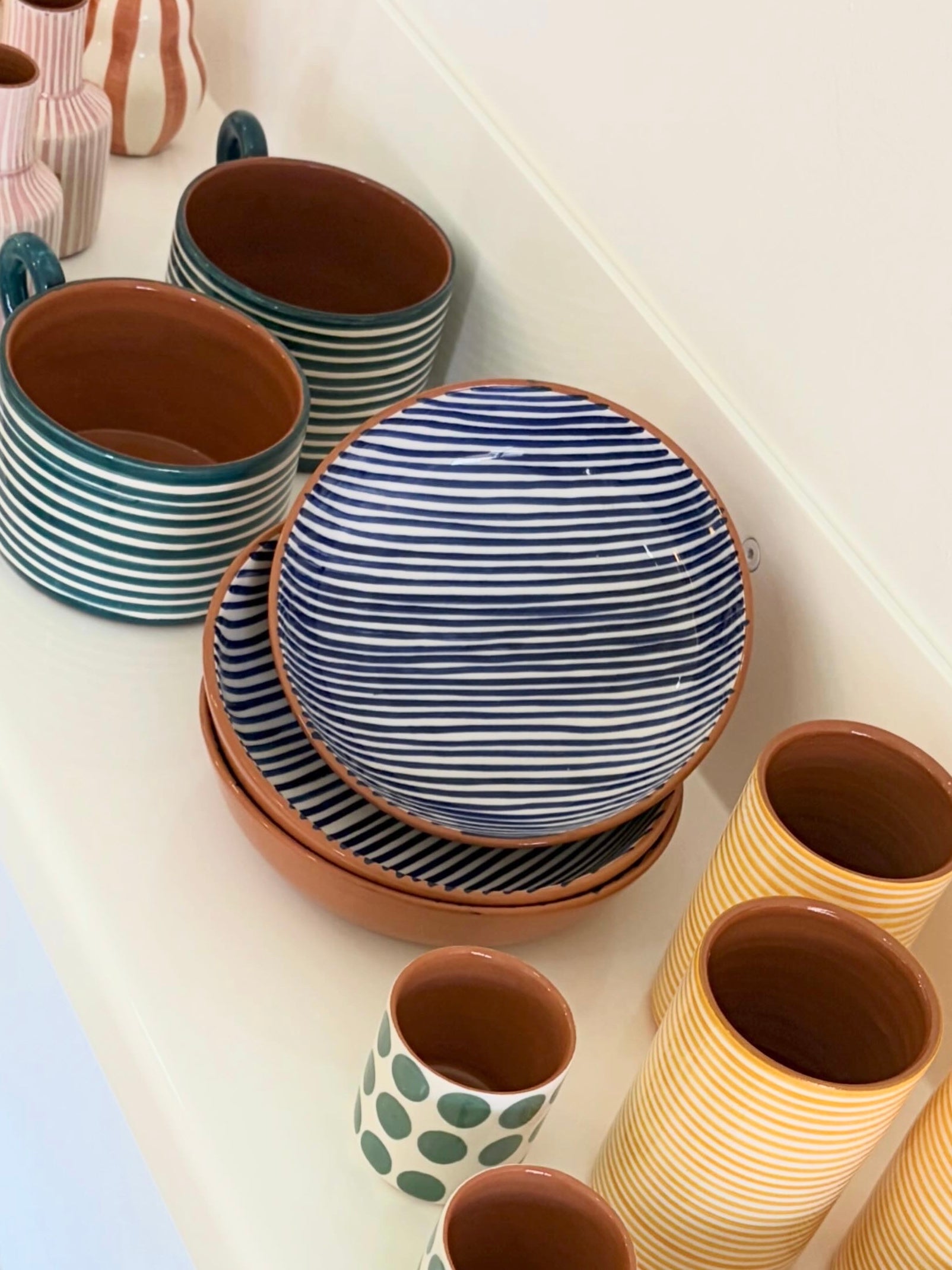 Casa Cubista Blue Stripe Bowl