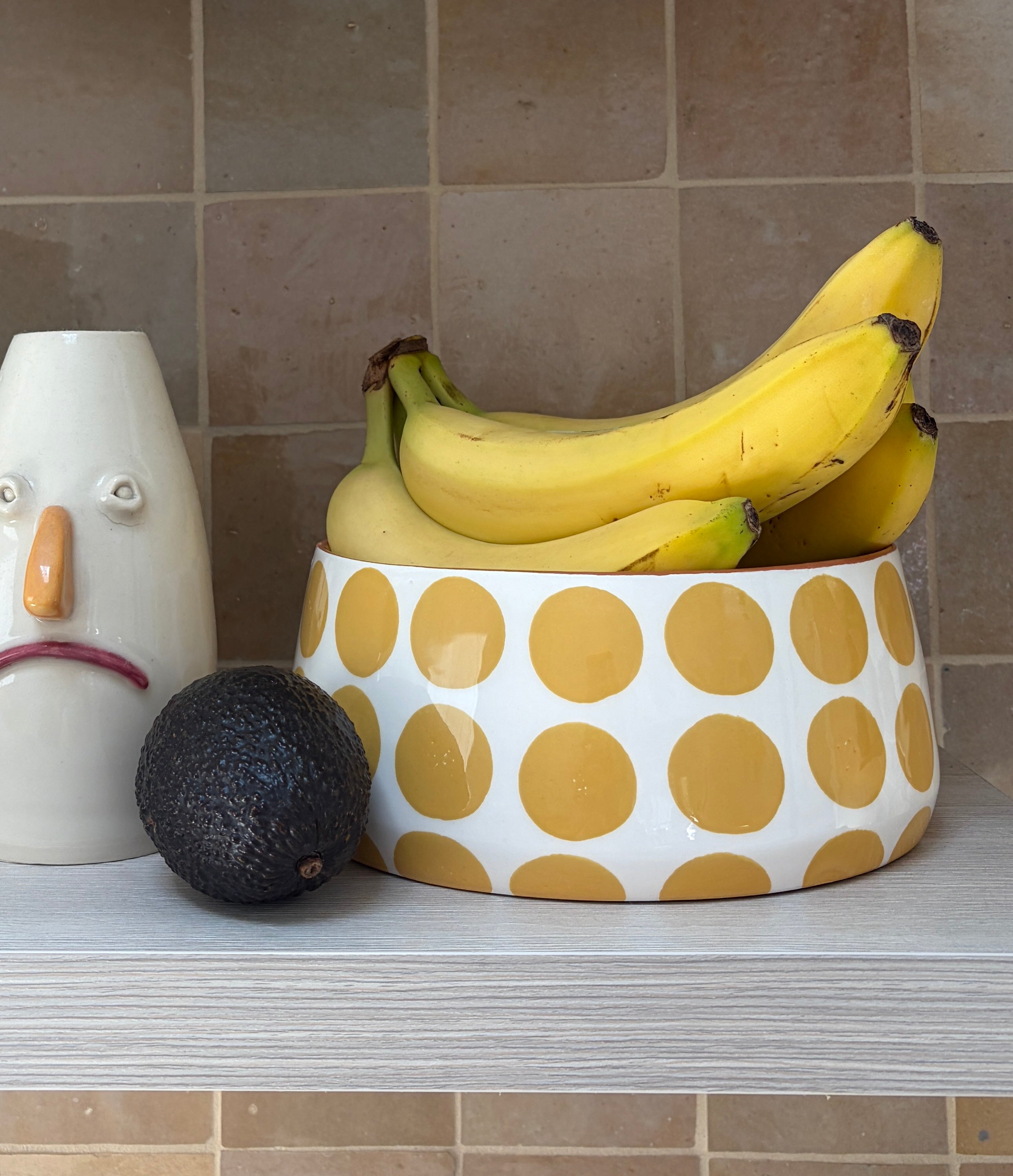 Casa Cubista Big Yellow Dot Bowl