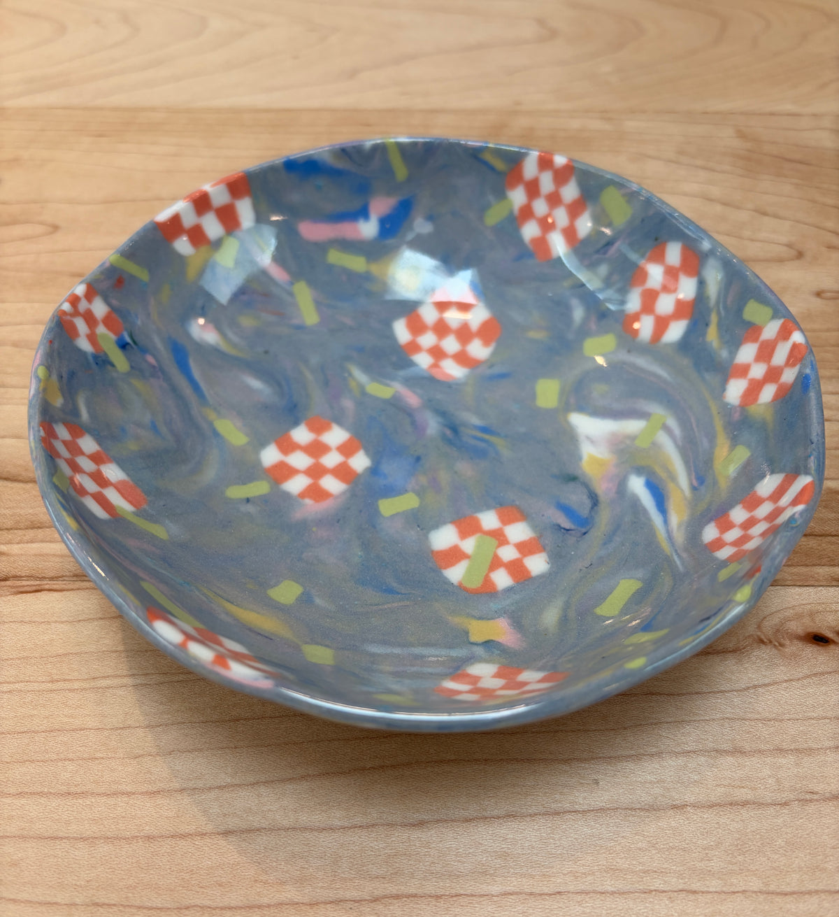 Victoria Rickson Small Bowl Floating Checkers