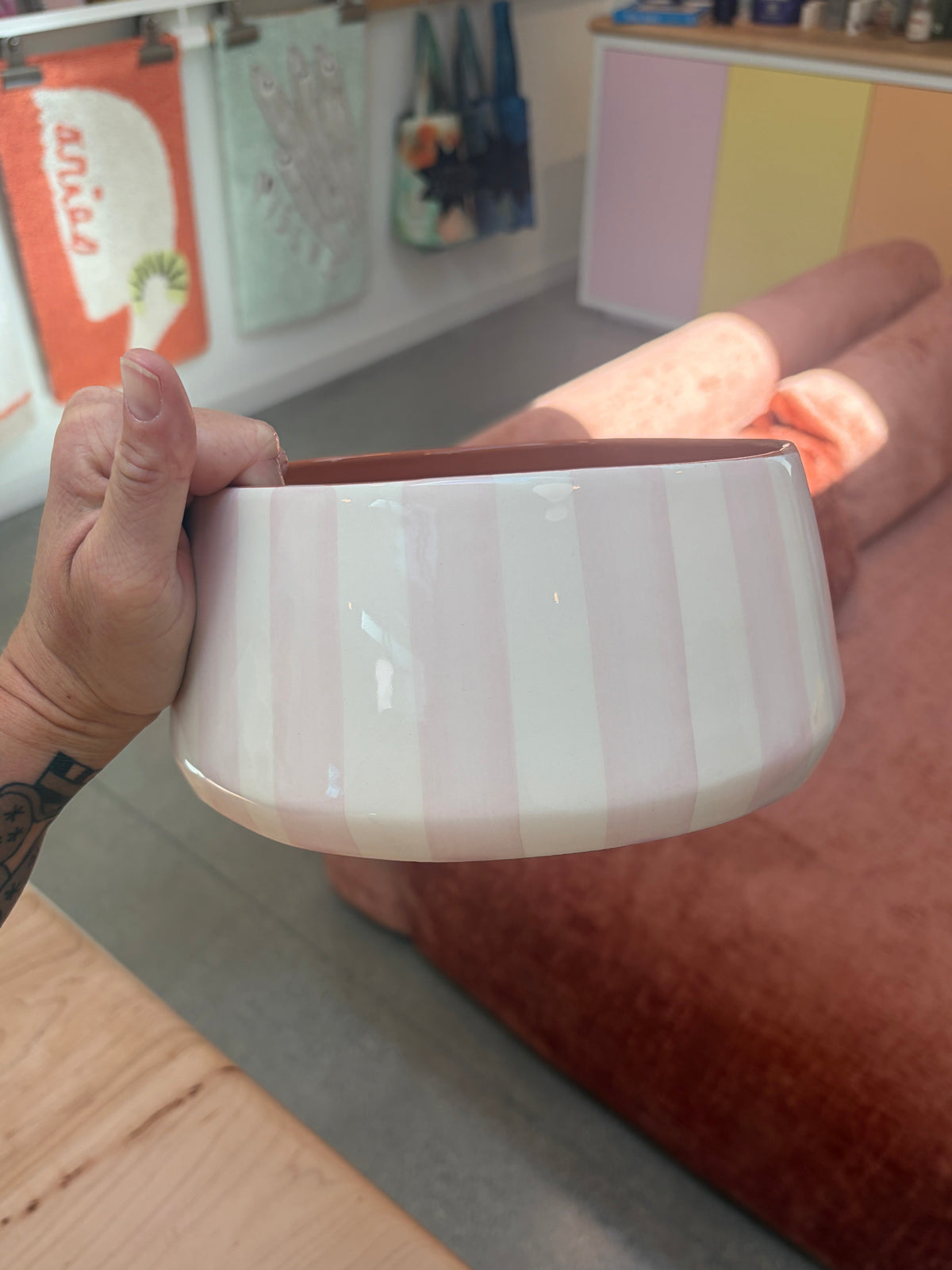 Casa Cubista Tapered Bowl Large Mauve