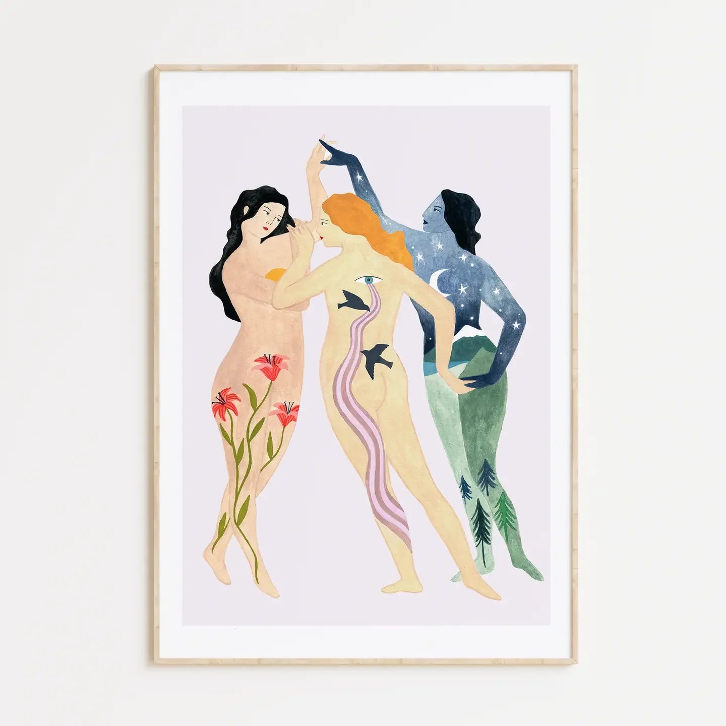 Depeapa "The Three Graces" Print