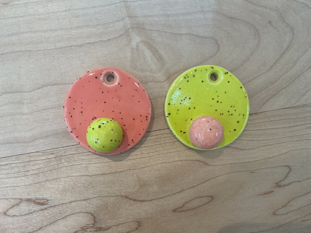 Earthenjoy Wall Hooks Melon/Chartreause
