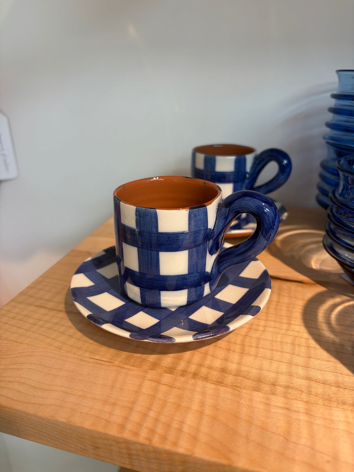 Casa Cubista Espresso Cup/Saucer Blue