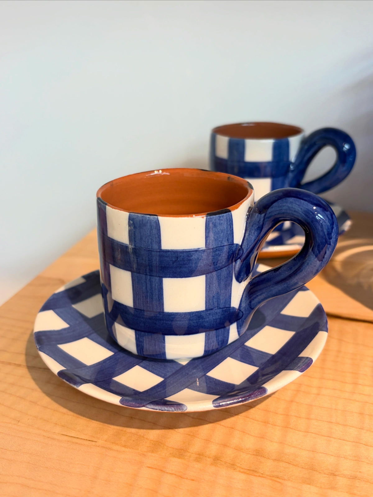 Casa Cubista Espresso Cup/Saucer Blue