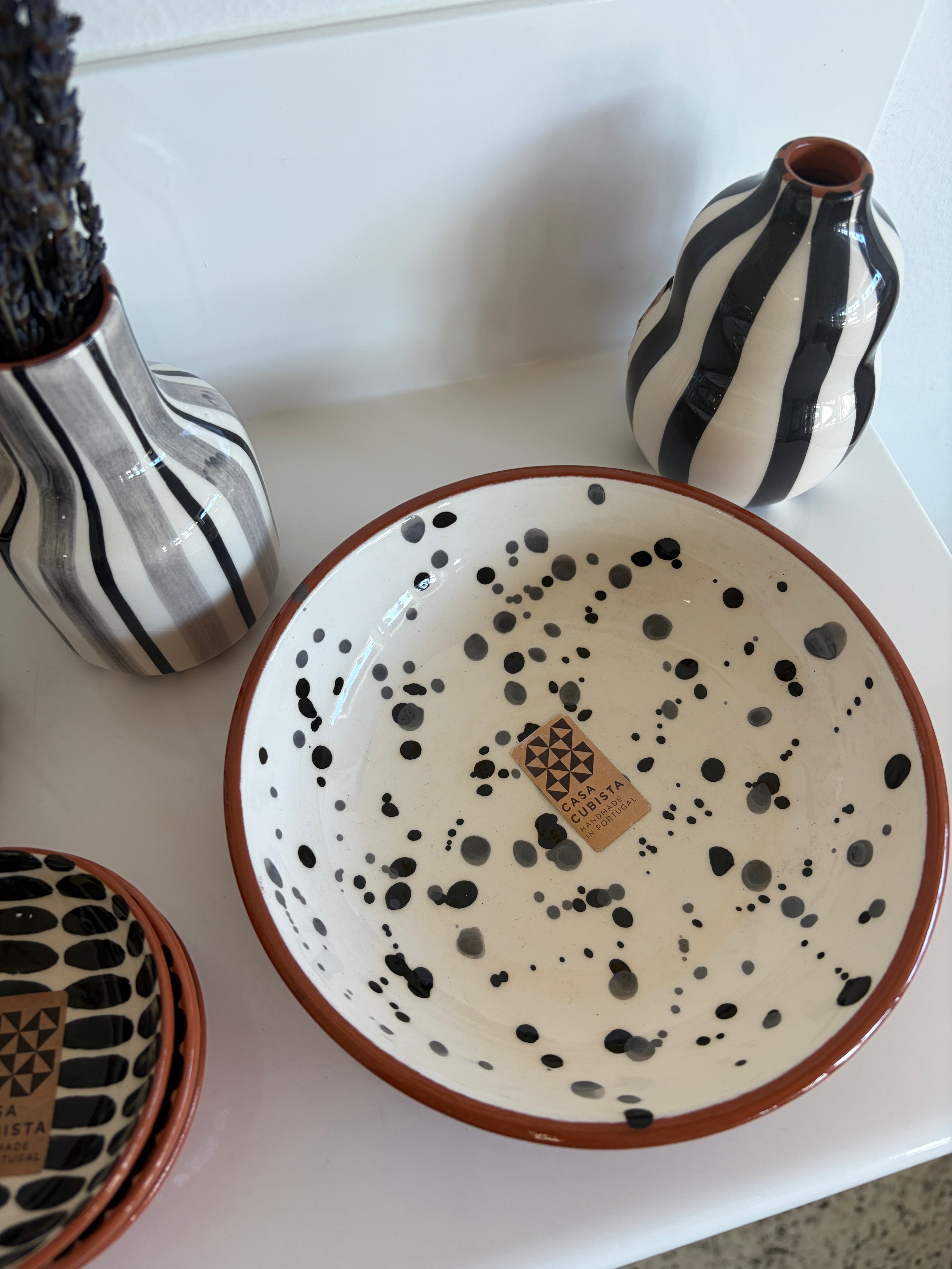 Casa Cubista Splatter Bowl Black