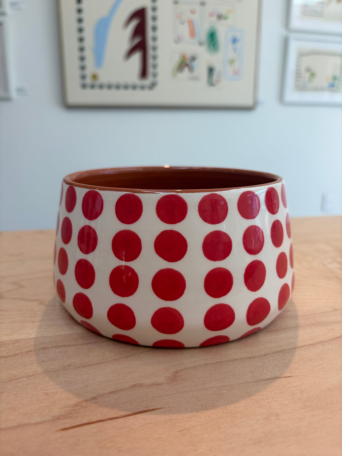 Casa Cubista Tapered Bowls Small Red
