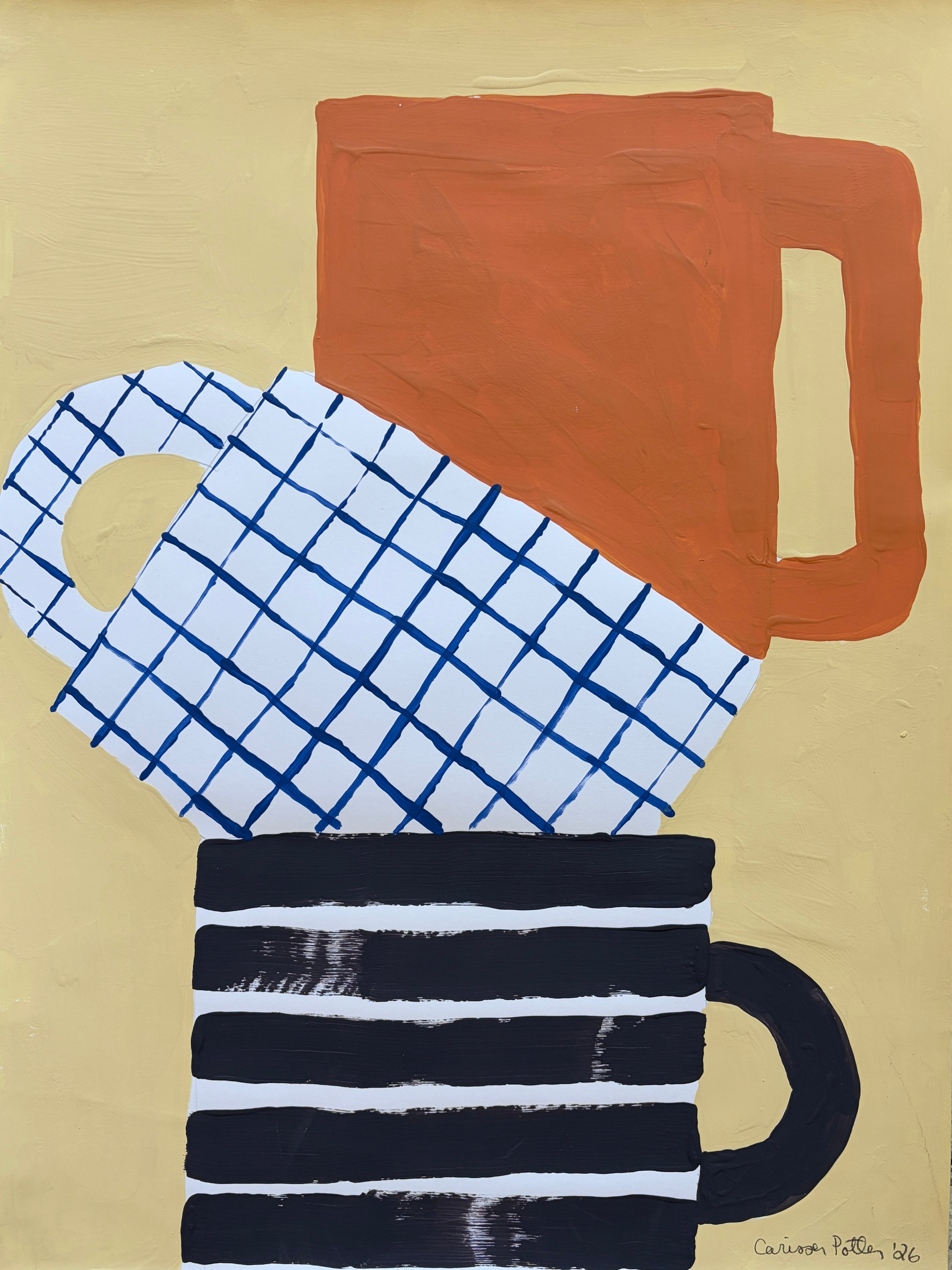 Carissa Potter "Three Mugs"