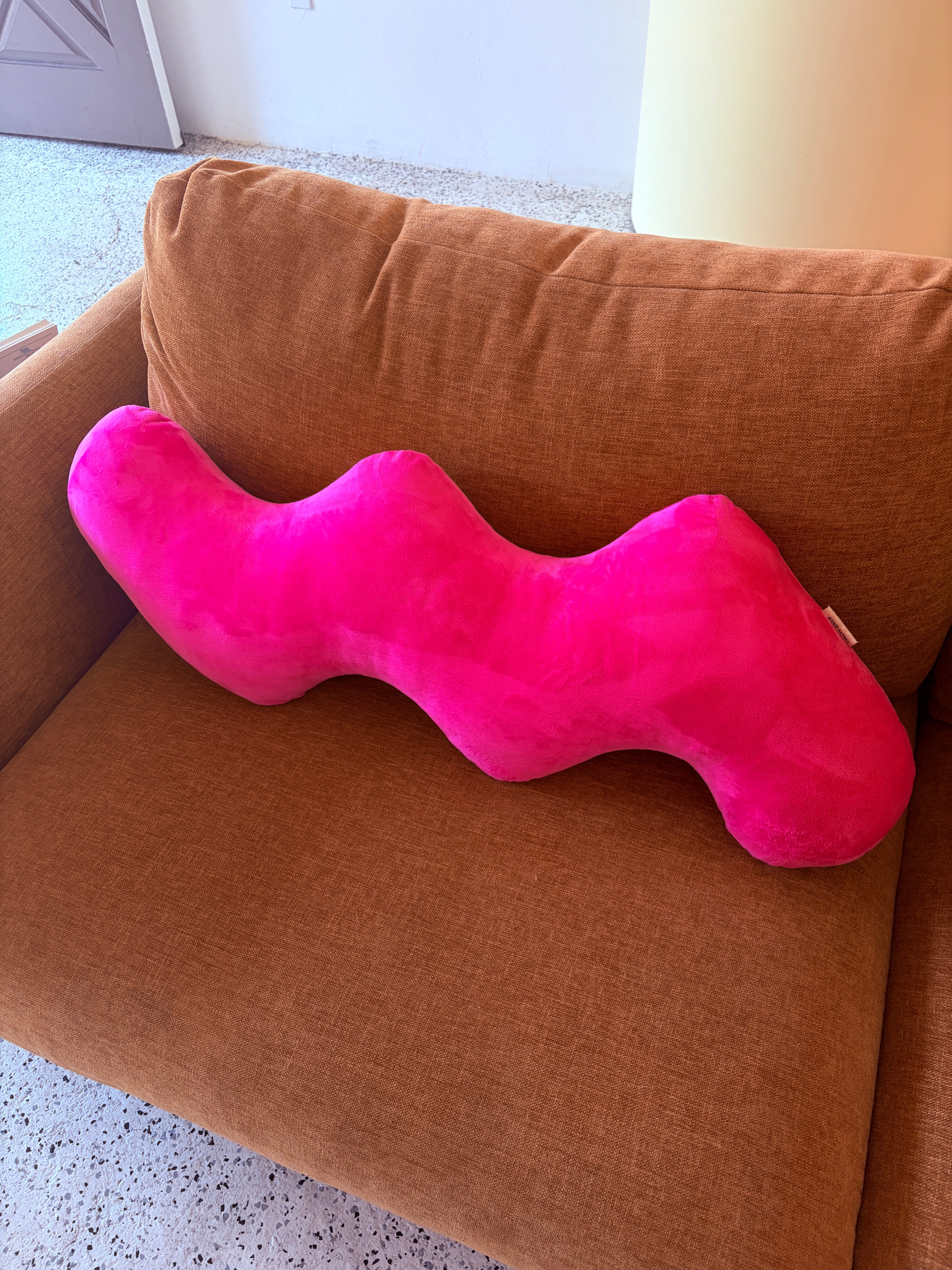 Annie Atxell Fuzzy Pink Wiggle