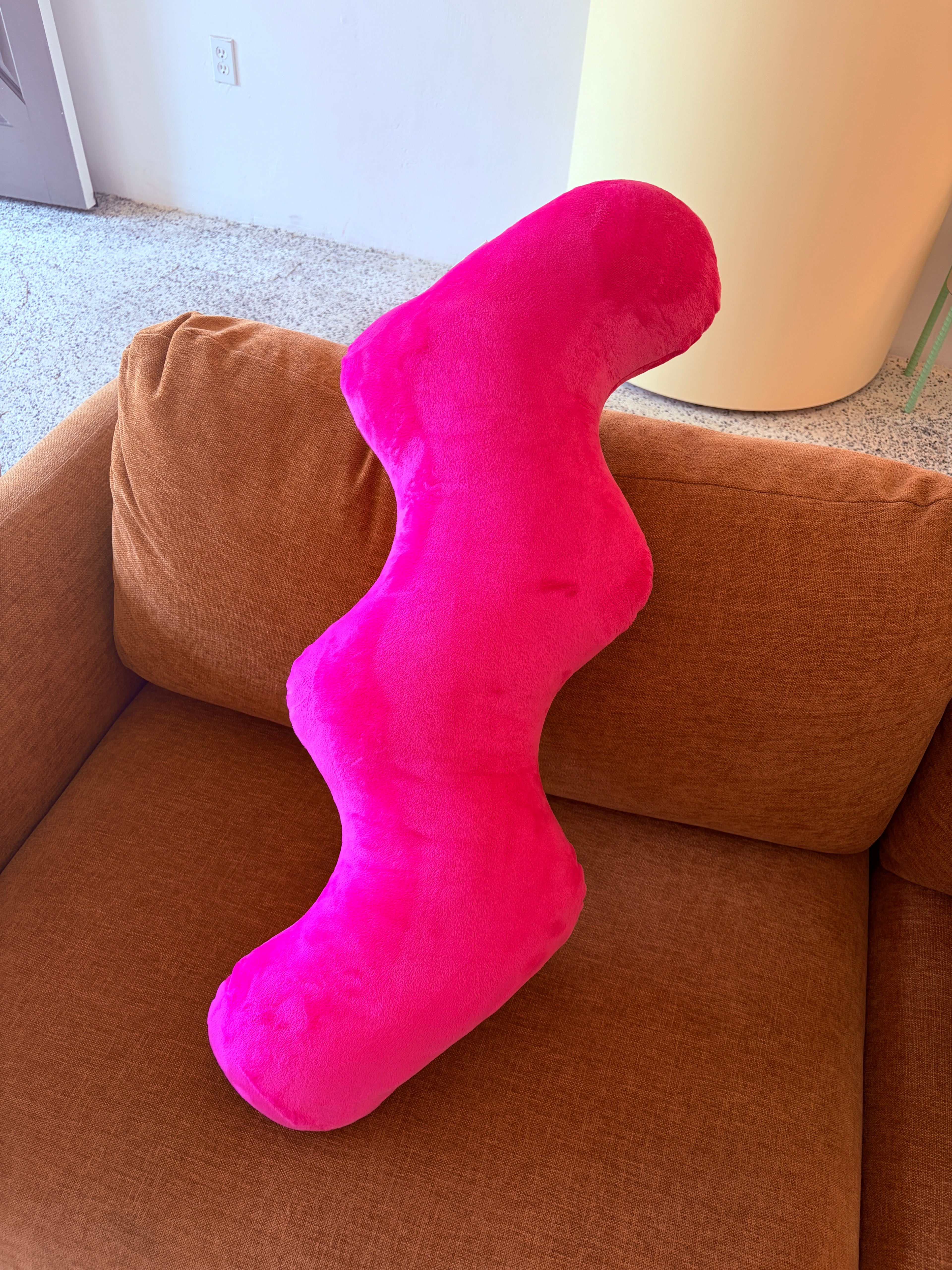 Annie Atxell Fuzzy Pink Wiggle