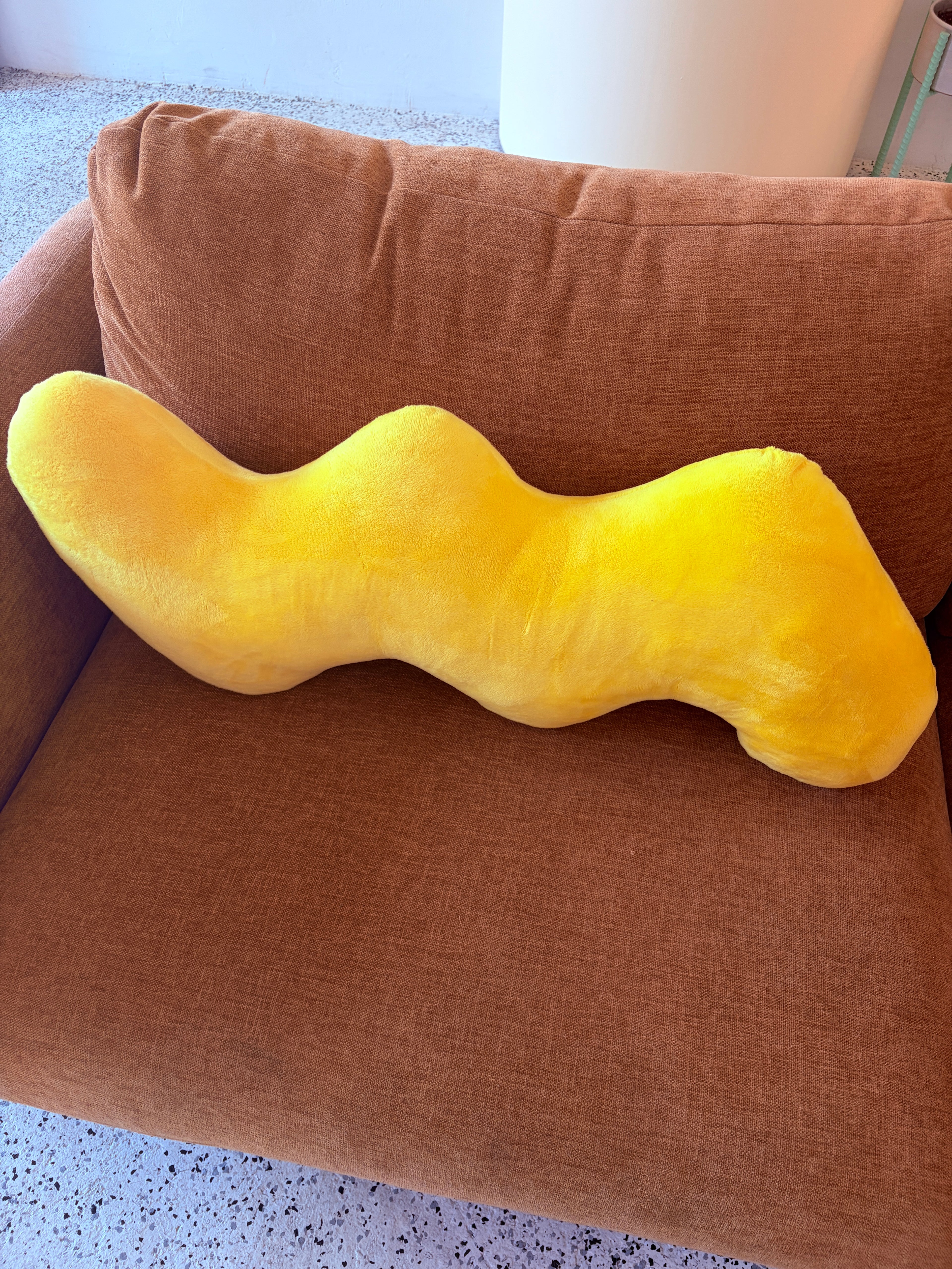 Annie Atxell Yellow Fuzzy Wiggle
