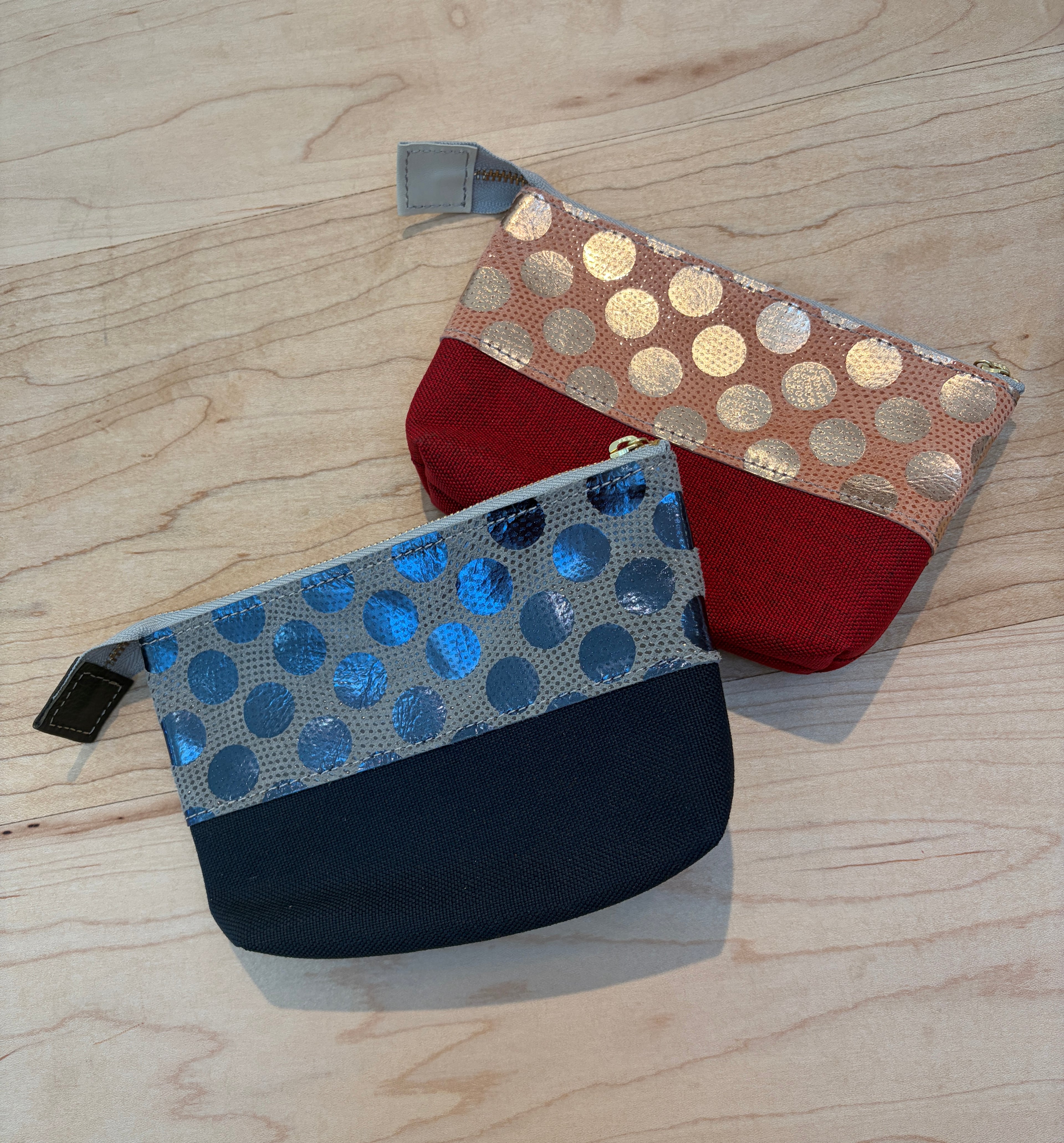 Carmine Leather Pouch