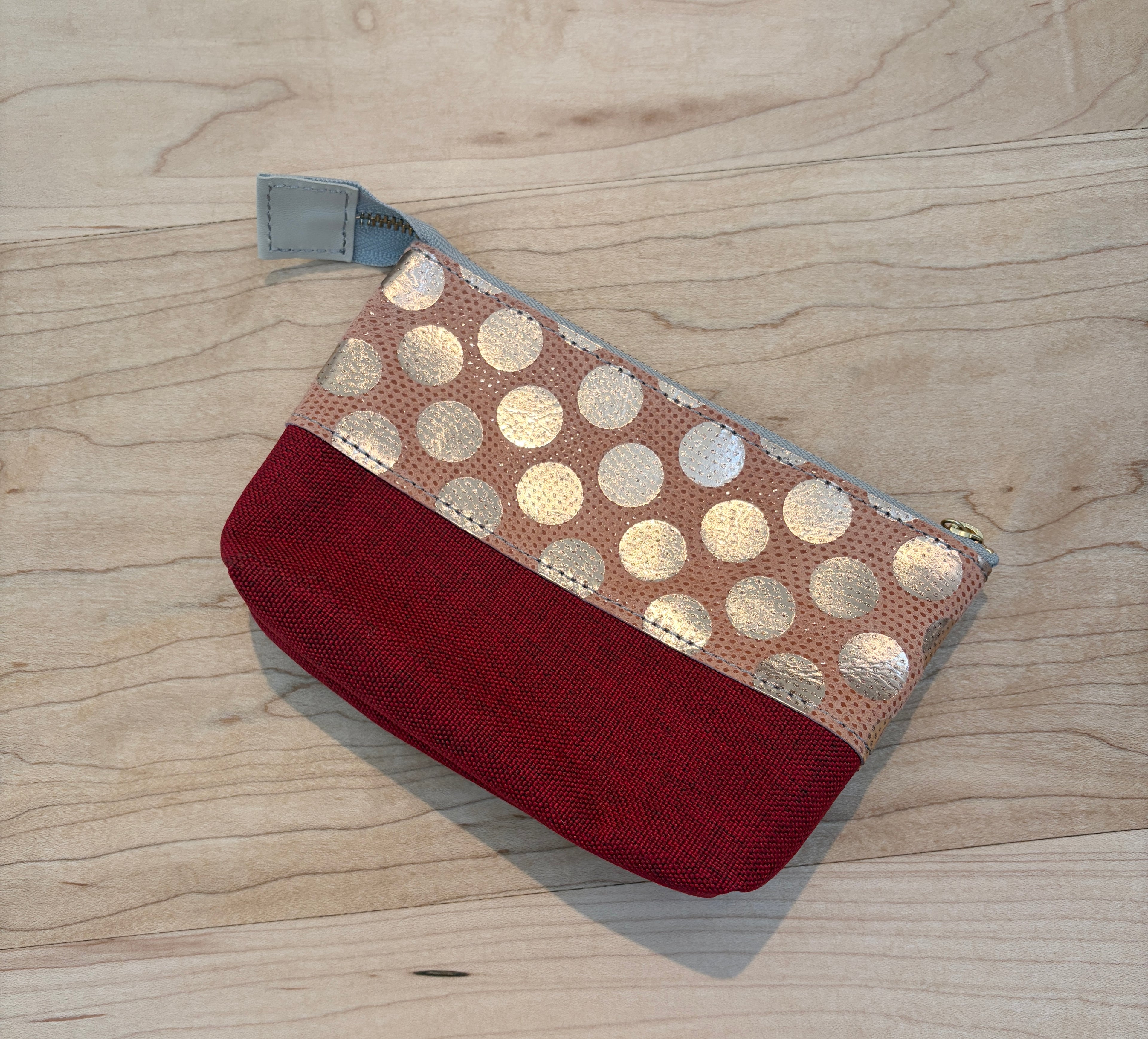 Carmine Leather Pouch