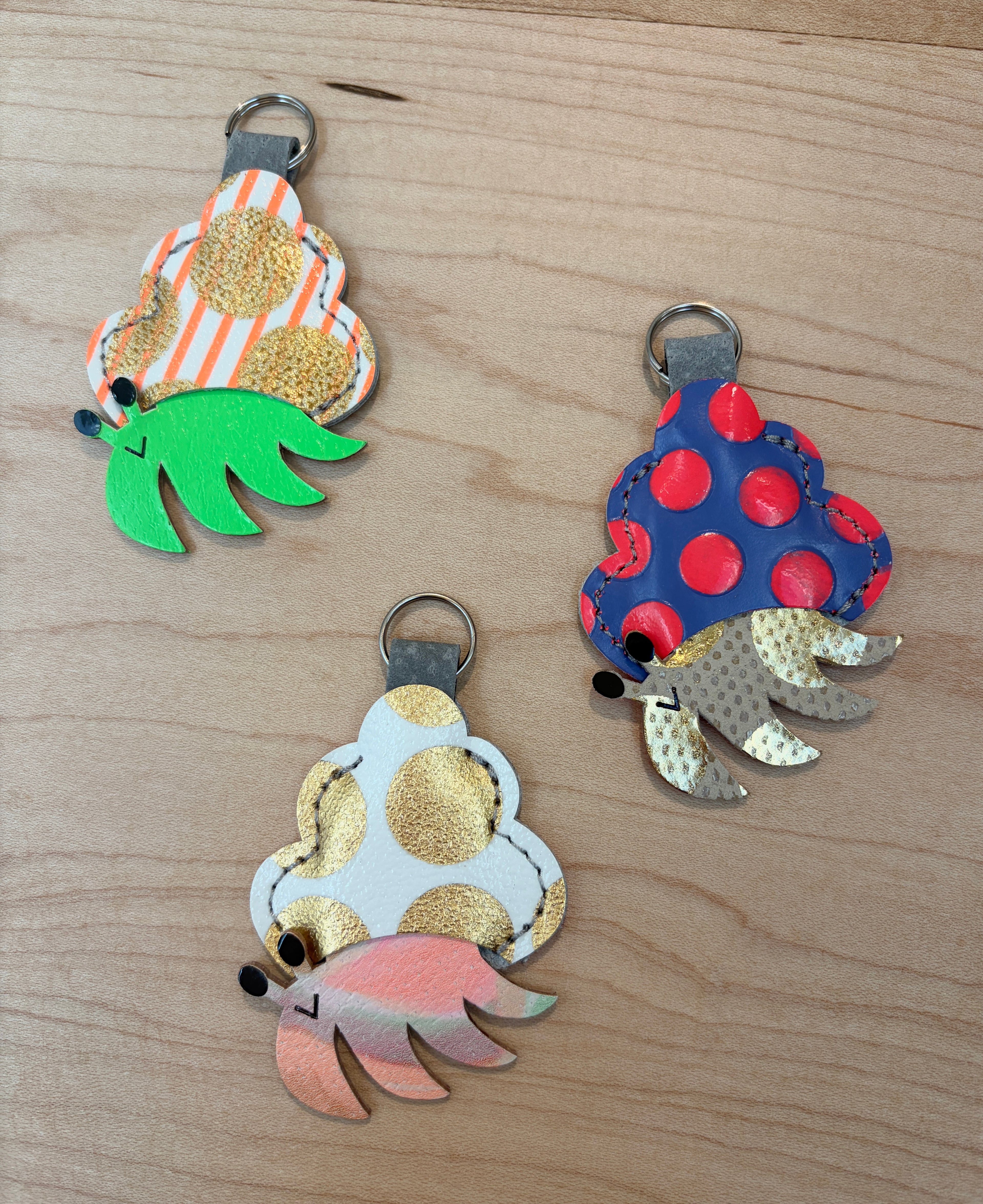 Carmine Crab Charm