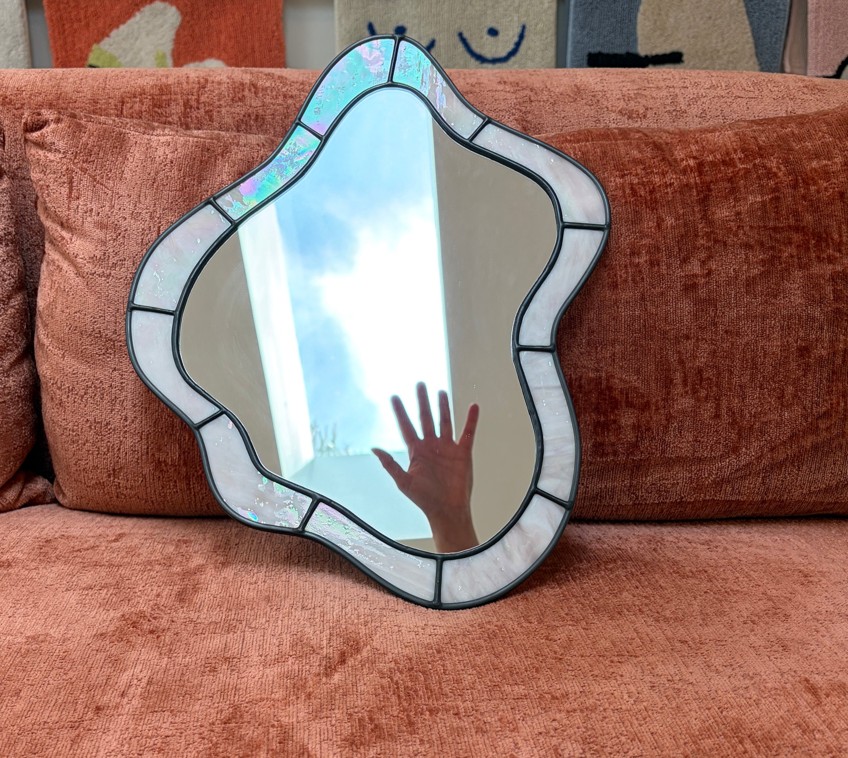 Bad Glass Pearl Mirror