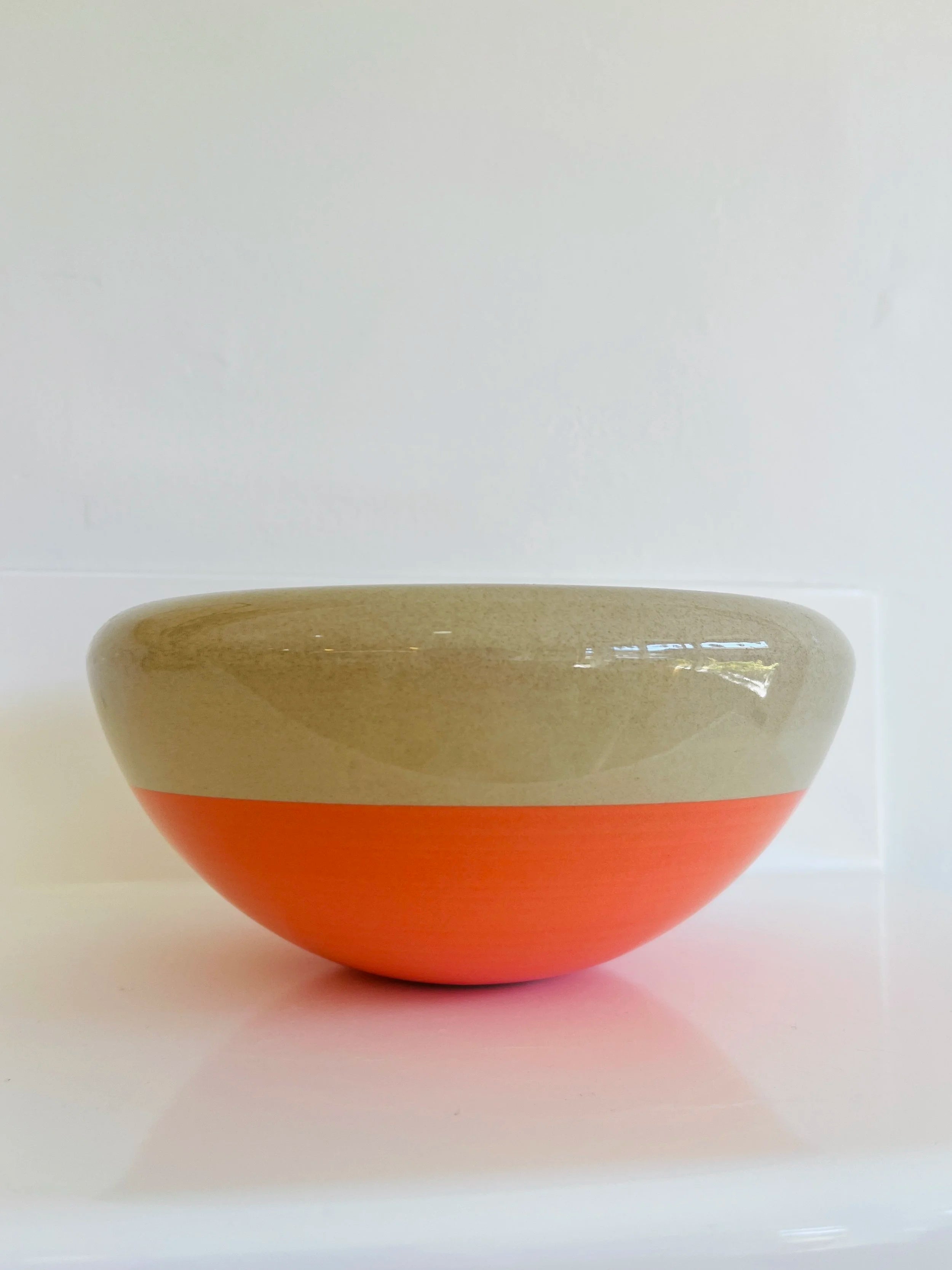 Base Ceramics Medium Coral Curvy Bowl