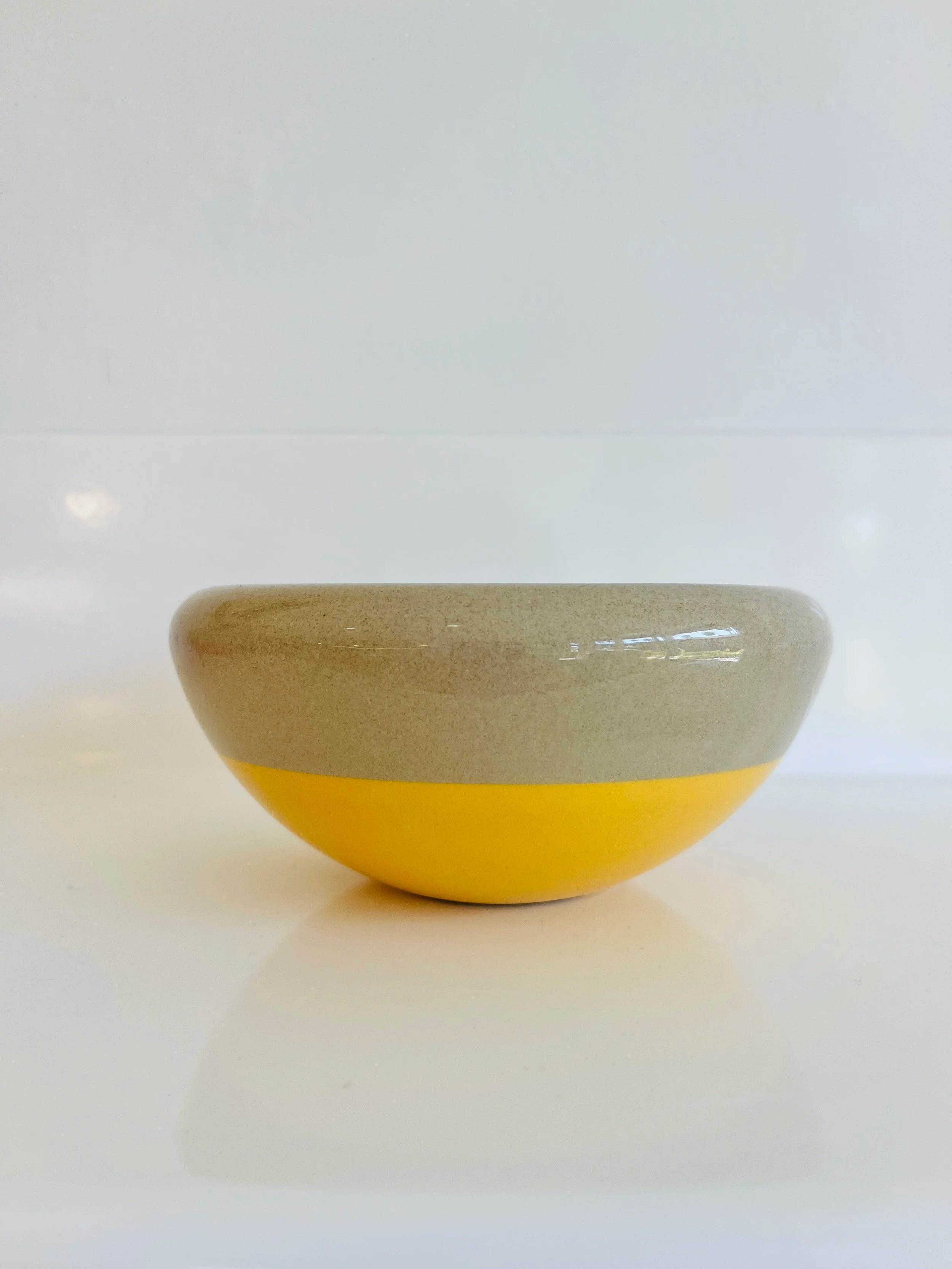 Base Ceramics Small Yellow Curvy Bowl