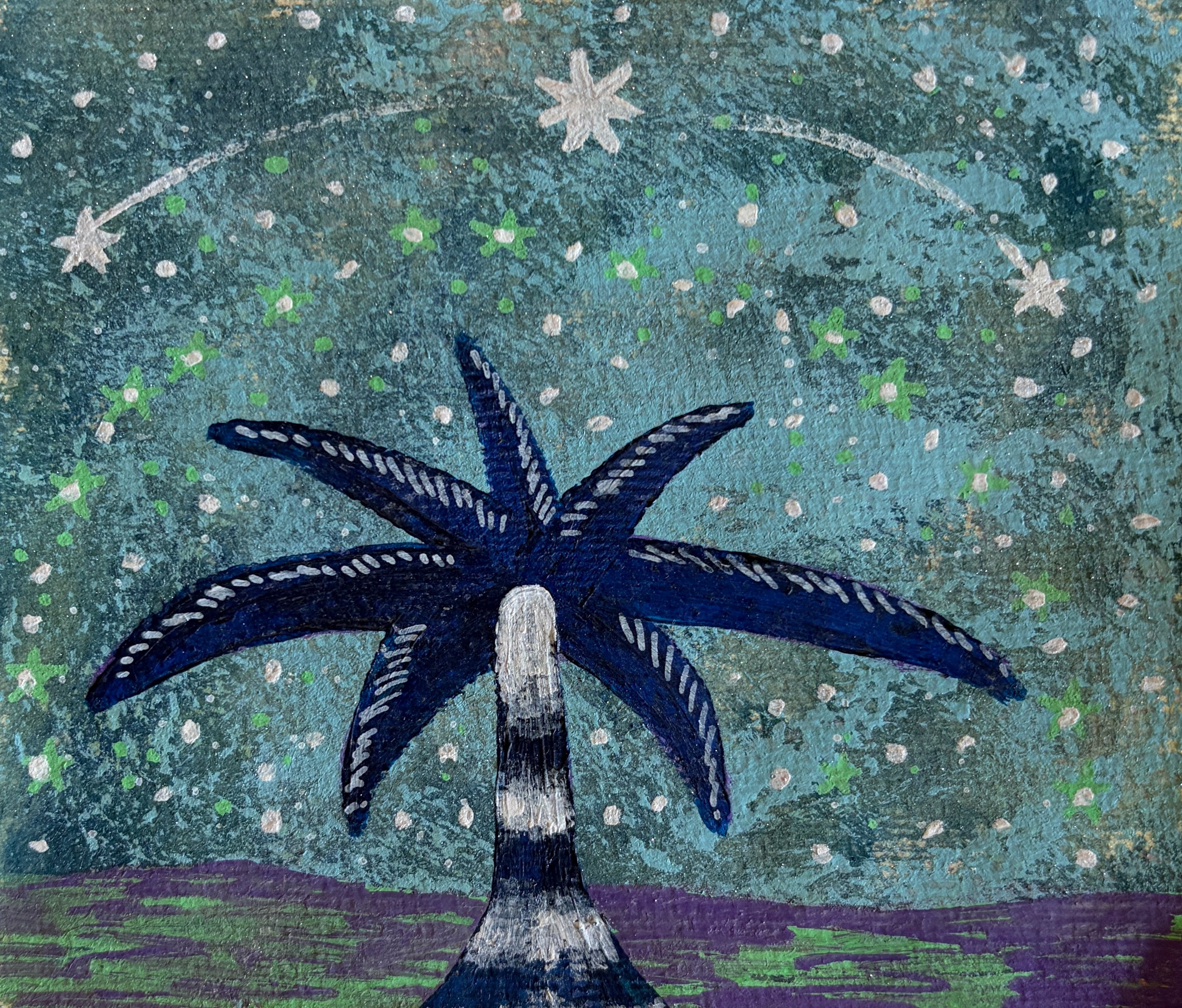 Danielle Peterson "Palm Tree Night Sky"