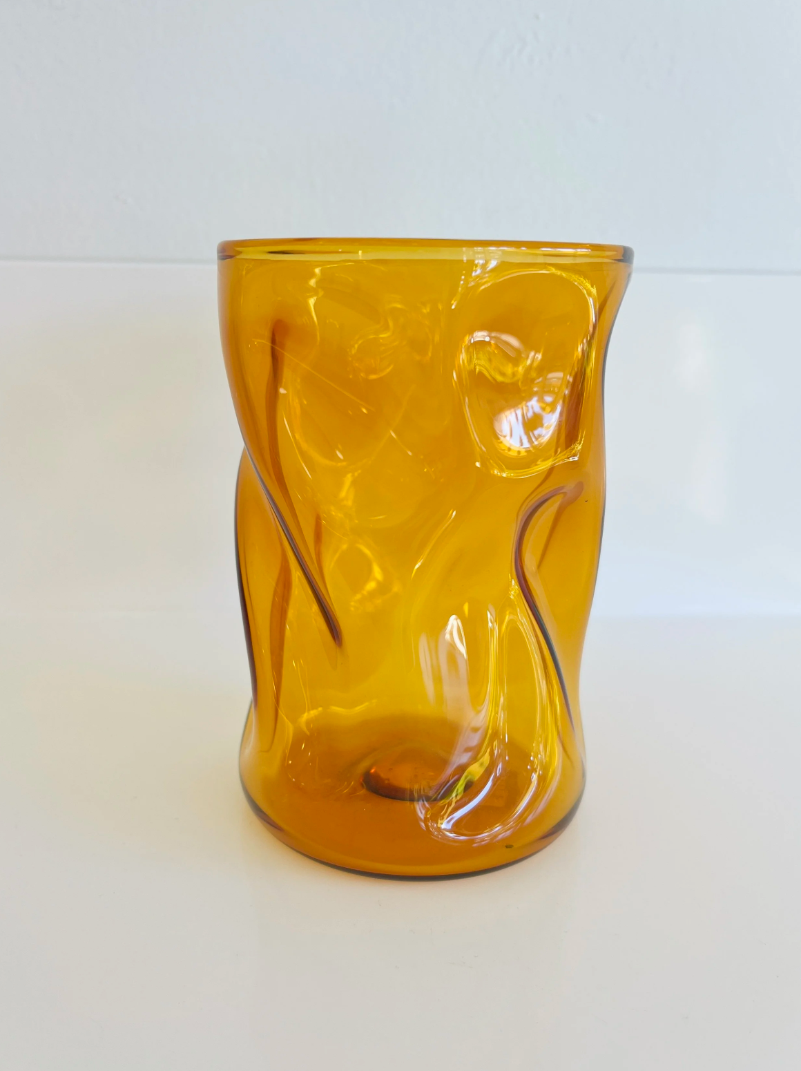 Primitive Glass Yellow Amorphous Cups