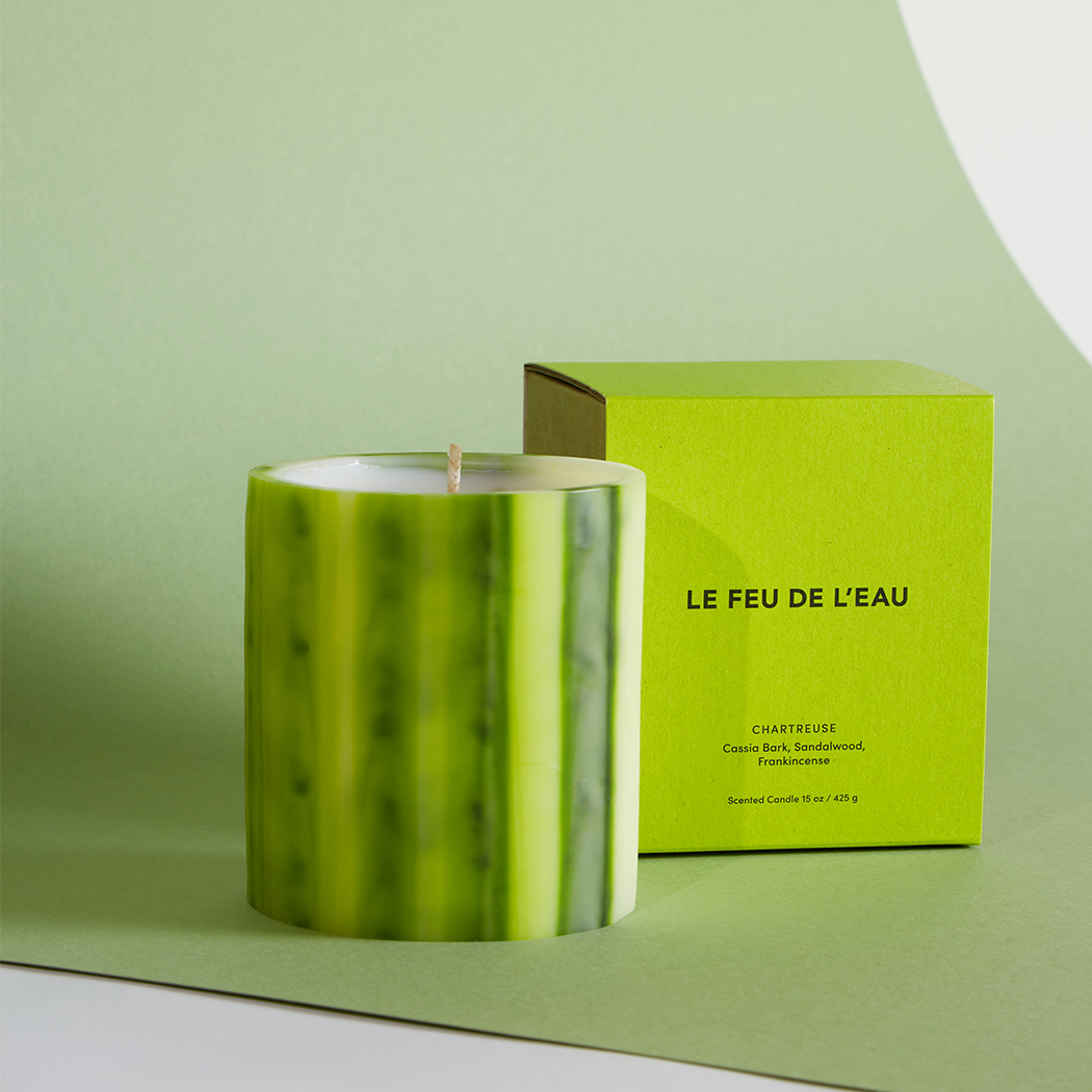 Le Feu de L'eau Chartreuse Candle