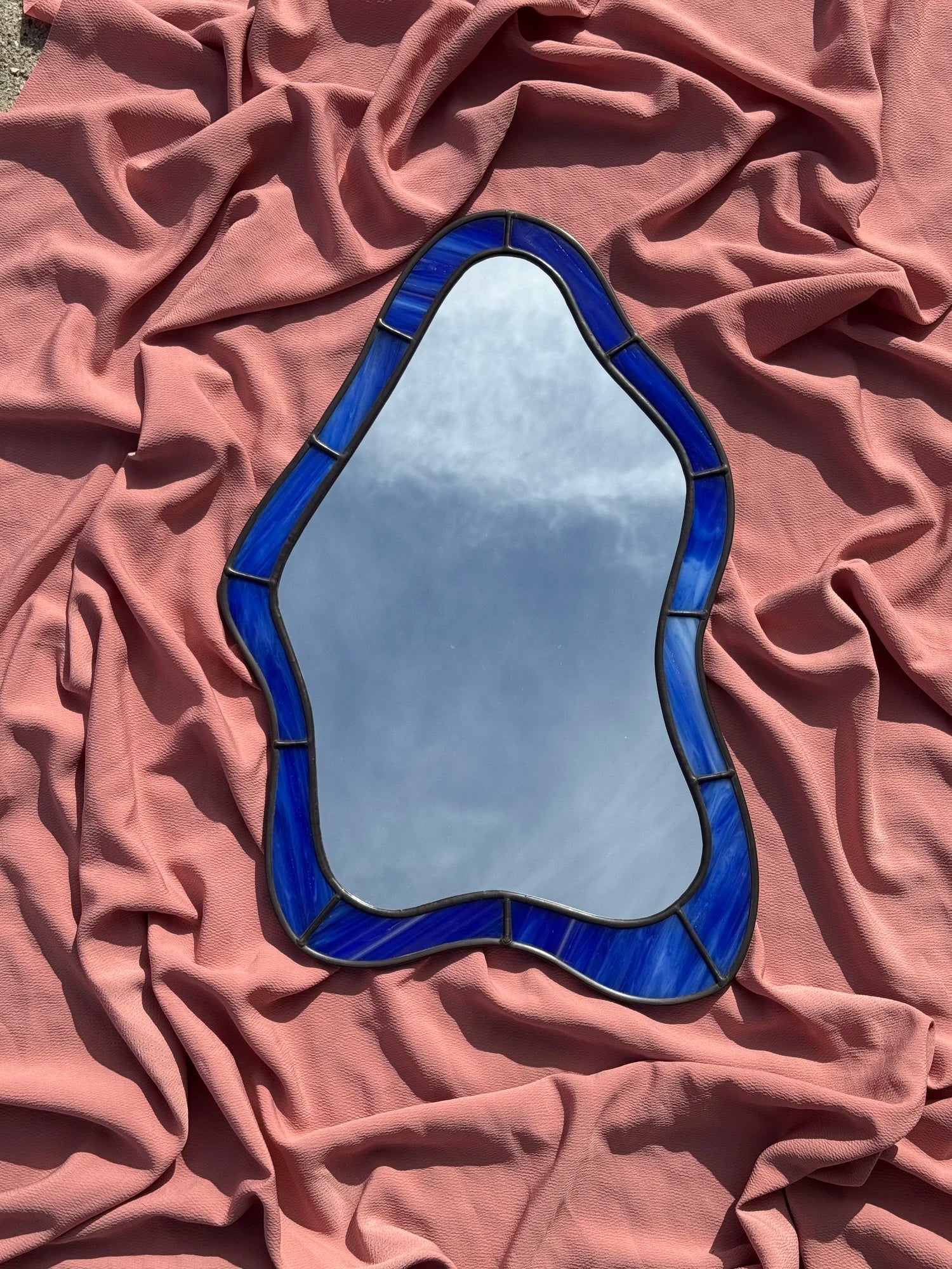 Bad Glass Shop Curved Cobalt Mirror