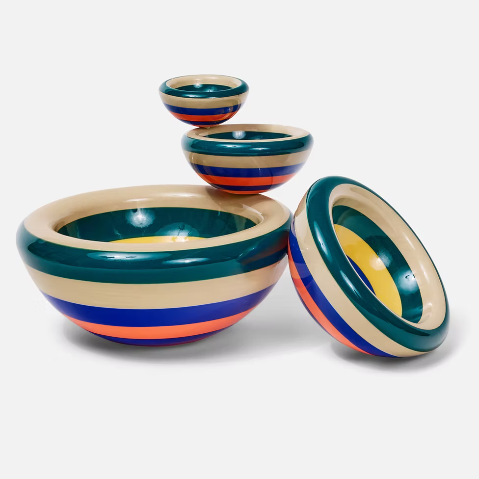 Base Ceramics Curvy Bowl Multicolor